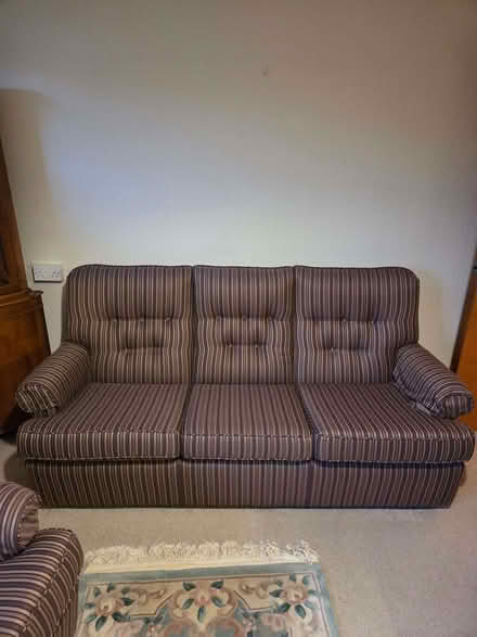 Photo of free Brown Wesley and Barrel three piece suite (Chard TA20) #4