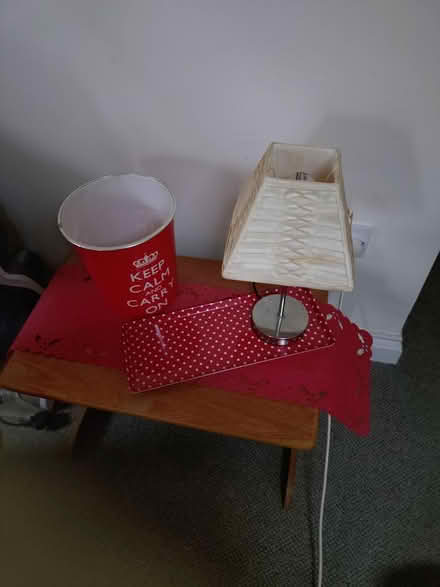 Photo of free Lamp..tray...litter bin (Torquay TQ2) #1