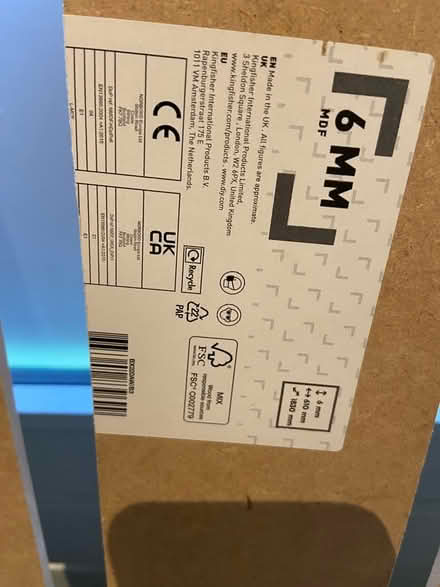 Photo of free 6mm MDF sheeting 1830mm x 93mm (Watford Heath WD19) #2