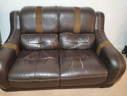 Photo of free 2 seater Leather sofa (Swindon SN2) #4