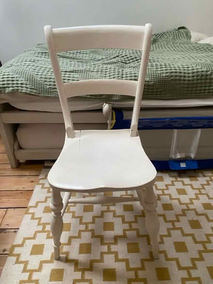 Photo of free White wooden chair (Stalybridge SK15) #1
