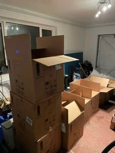 Photo of free 8 cardboard boxes &packing material (Bath. Combe down.) #1