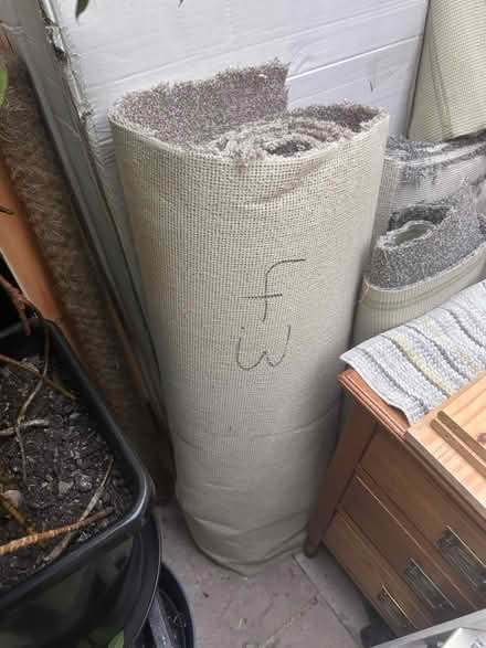 Photo of free 2 off cuts rolls of carpet new (Se6 2ha) #4