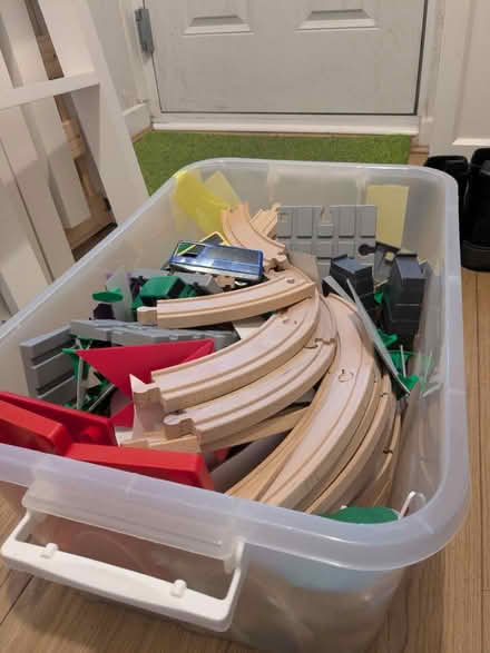 Photo of free Kids wooden train set (Stoke Newington N16) #1