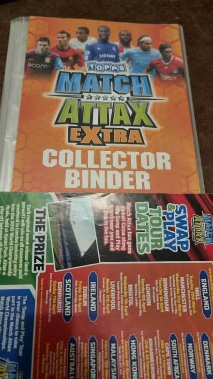 Photo of free Match attax extra 2009/10 binder (South hampstead NW8) #1