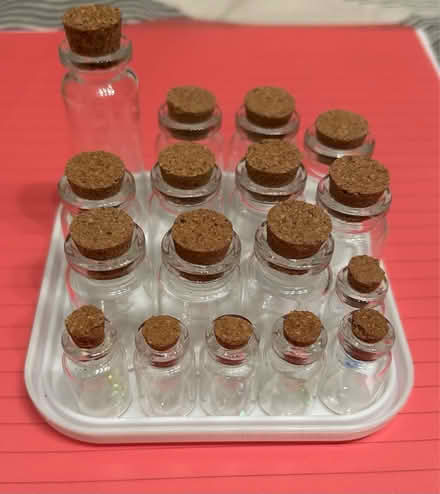 Photo of free Tiny glass bottles (Halewood L26) #1