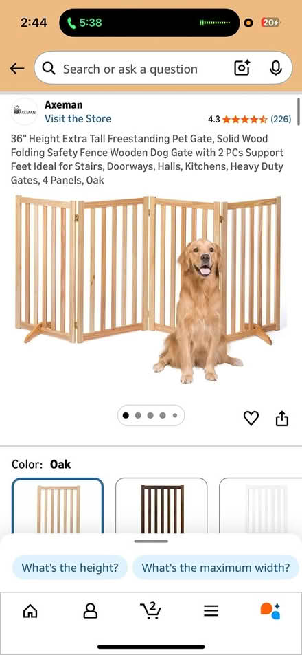 Photo of free Wooden Pet or Baby gate (La Jolla) #3
