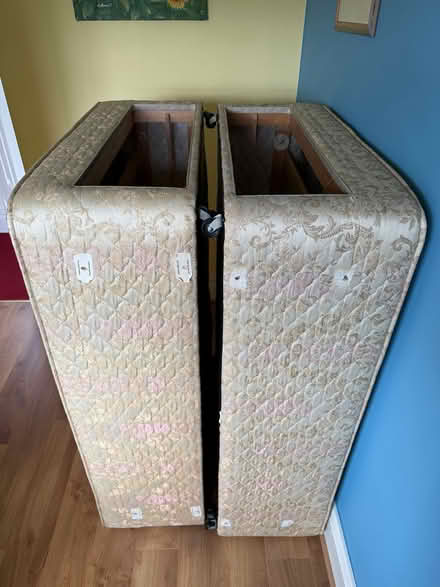 Photo of free Double divan base with 4 storage drawers (Formby L37) #1