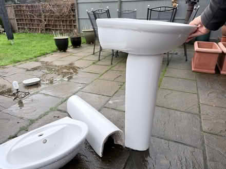 Photo of free 2 pedestal basins (Langley Vale KT18) #1