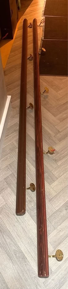 Photo of free Long wood stair hand rails (Se6 2ha) #1