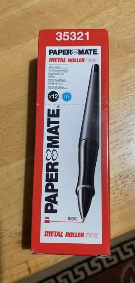 Photo of free Papermate Metal Roller Micro Pens - Red 12 Pack (Colney Hatch N10) #1