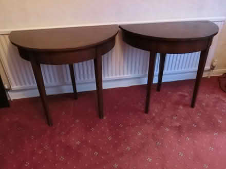 Photo of free 2 x Half Round Extension Table Ends (North Ascot SL5) #1