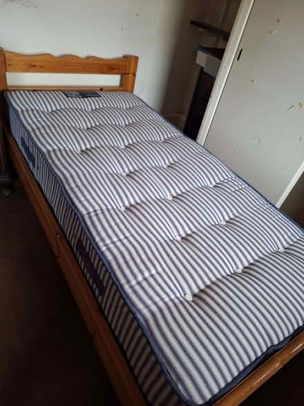 Photo of free Pine single bed with mattress if (Swanley BR8) #1