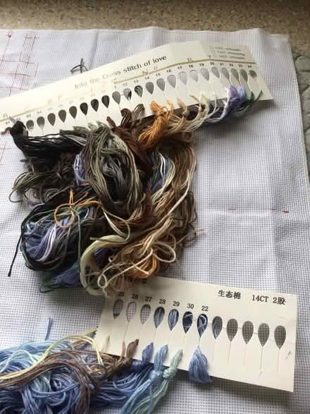 Photo of free Large cross stitch sampler - winter scene. (Alderley Edge SK9) #3