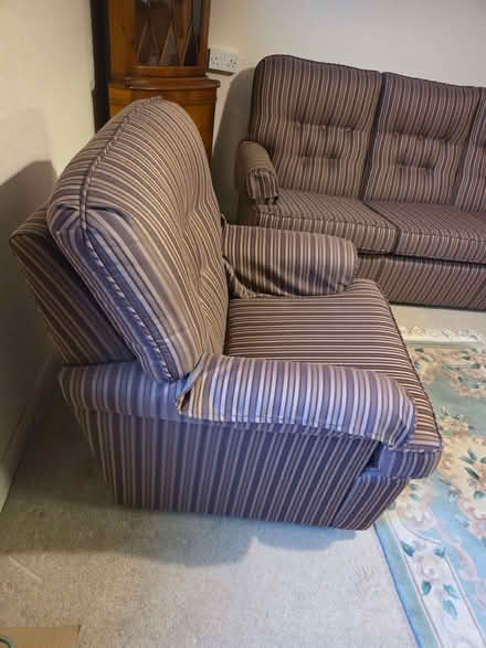 Photo of free Brown Wesley and Barrel three piece suite (Chard TA20) #2