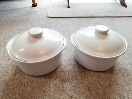Photo of free 2 White Cooking Pots (BS30 6RF) #1