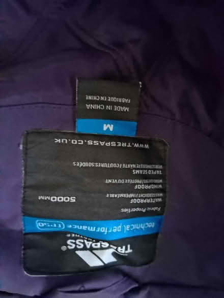 Photo of free Trespass jacket, size Medium (Dunfermline KY12) #4
