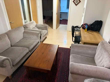 Photo of free sofa set with table and Tv trolley (Palmer Park RG1) #2