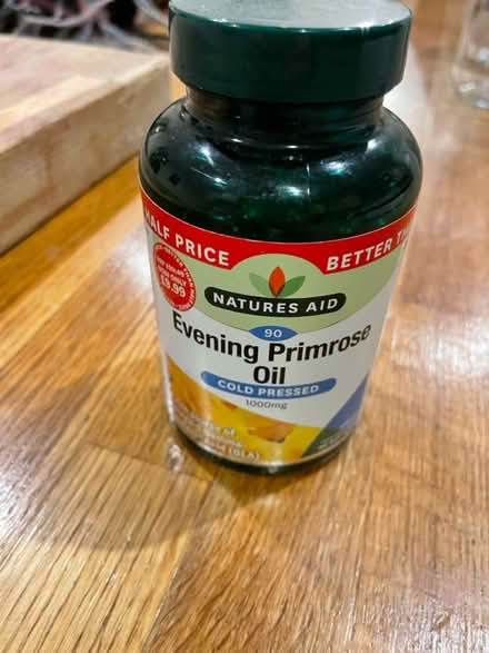 Photo of free Evening primrose tablets (WR13 Berrow) #1