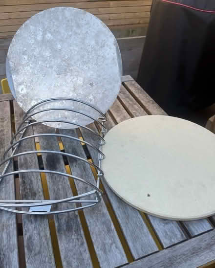 Photo of free Weber Pizza Stone & Rib Rack Unused (Catford SE6) #1