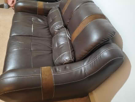 Photo of free 2 seater Leather sofa (Swindon SN2) #1