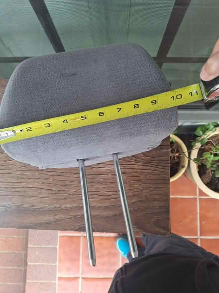 Photo of free Grey car headrest (SR, Bret Harte, near Jackson's) #2