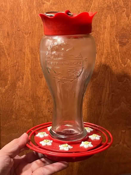 Photo of free Glass Red Hummingbird Feeder 16 oz (Southern HeightsBlvd SanRafael) #1