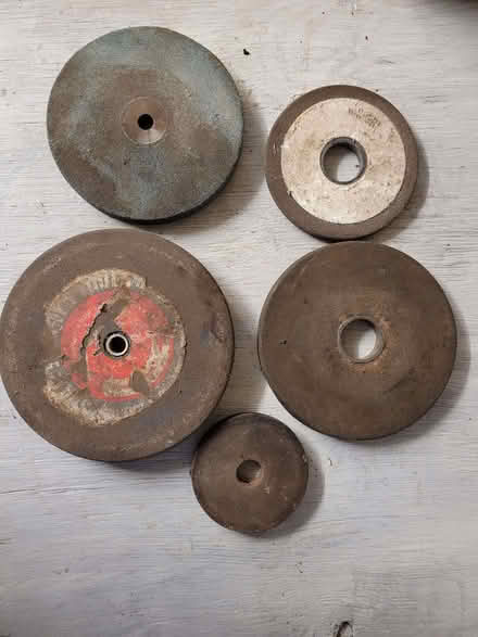 Photo of free Used Grinding Wheels (Haslucks Green B90) #1