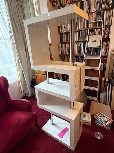 Photo of free White gloss shelving set (Fiveways BN1) #1