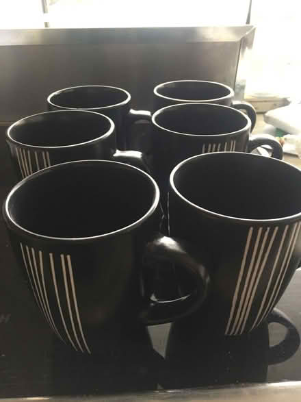 Photo of free 6 Black mugs (Heald Green SK8) #1