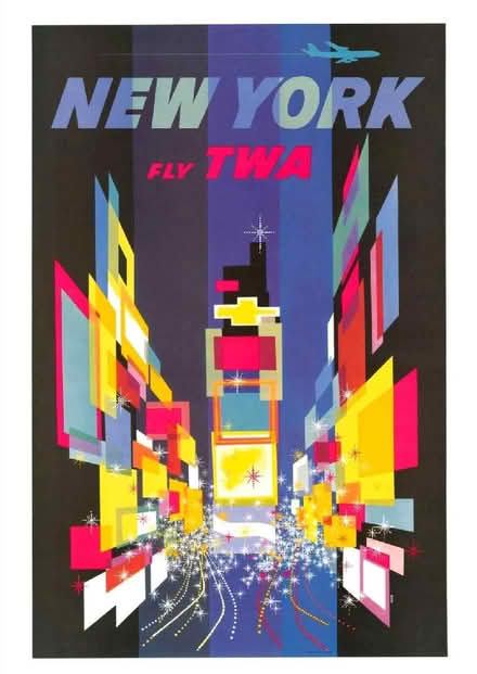 Photo of free David Klein Fly TWA Poster (Croxdale DH6) #1