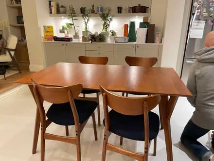 Photo of free Kitchen table + four chairs (Chelsea Green SW3) #1