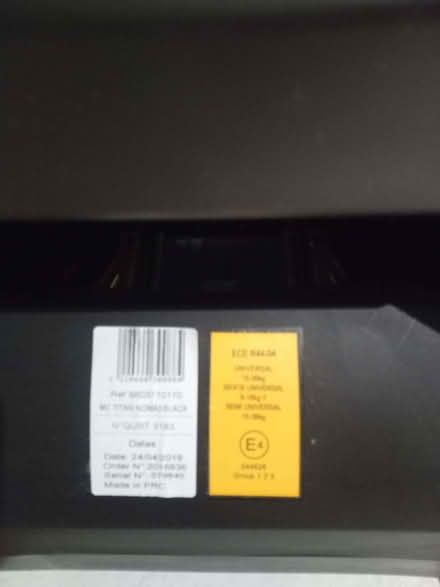 Photo of free Baby / Child car seat (Cutteslowe OX2) #4