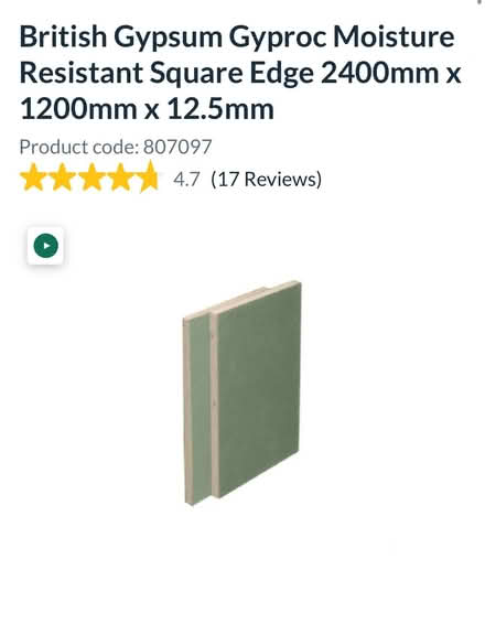 Photo of free 2 sheets of the plasterboard shown here (St. John's Wood NW8) #1