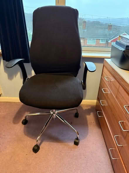 Photo of free Large Office Chair With Cover (Wincobank S9) #1