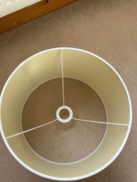 Photo of free Large ivory lamp shade (Virginia Water) #2