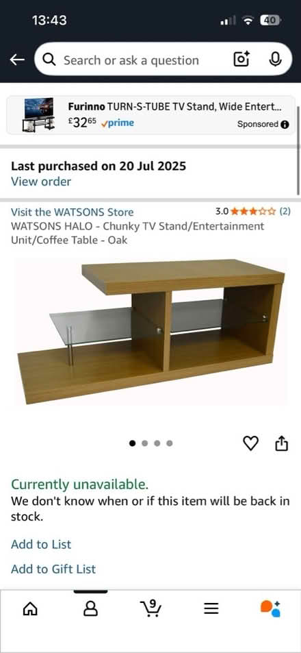 Photo of free Brand new TV unit (EX1) #1