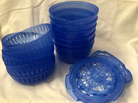 Photo of free Six pots with perferated lids (Harrogate HG2) #1