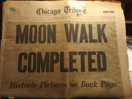 Photo of free Vintage platters, Old newspapers (55th & Main) #3