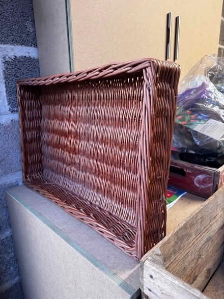 Photo of free Two large wicker trays (Clevedon BS21) #1