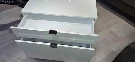 Photo of free Gloss white drawers unit (Kingswood ME17) #2