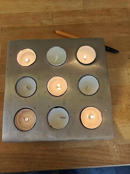Photo of free Chunky metal tea light candle holder (Alstone GL51) #1