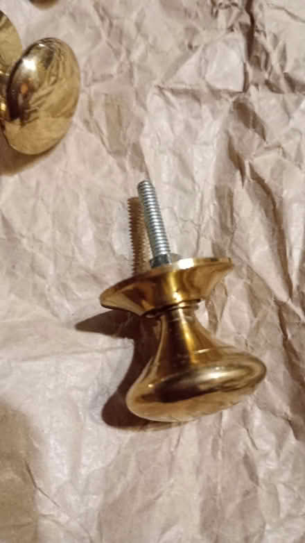 Photo of free 4 lovely brass door knobs (Castle MK40) #2