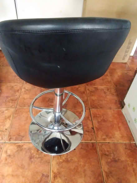 Photo of free Black Leather Adjustable Bar Stool (Freshbrook SN5) #2