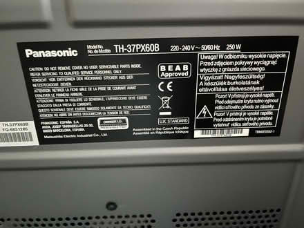Photo of free Panasonic plasma TV (Wakefield WF2) #2