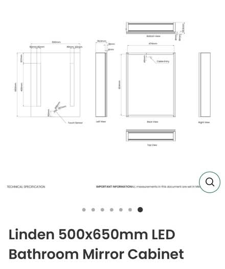 Photo of free Led bathroom cabinet (OX4) #4