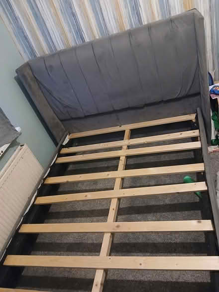 Photo of free Double grey bed (Tipton) #1