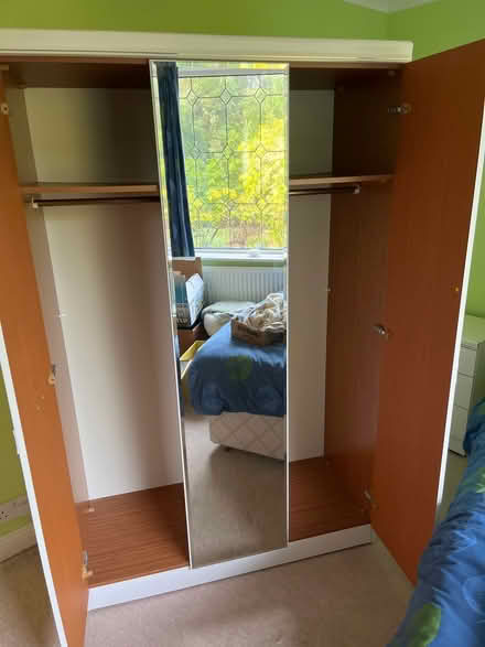 Photo of free 3 door white wardrobe (Wakefield WF2) #2