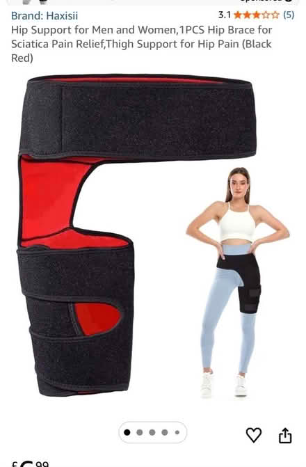 Photo of free Hip Support for Men and Women,1PCS Hip Brace for Sciatica Pa (Moorside M28) #1