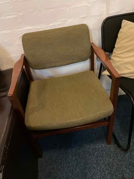 Photo of free Green wooden chairs with arms (Egremont CH44) #1